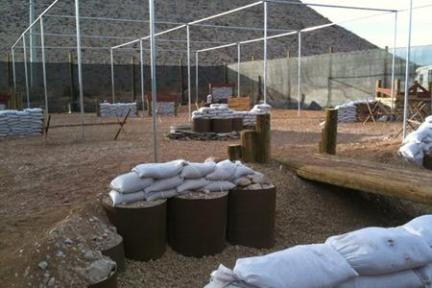 paintball game area