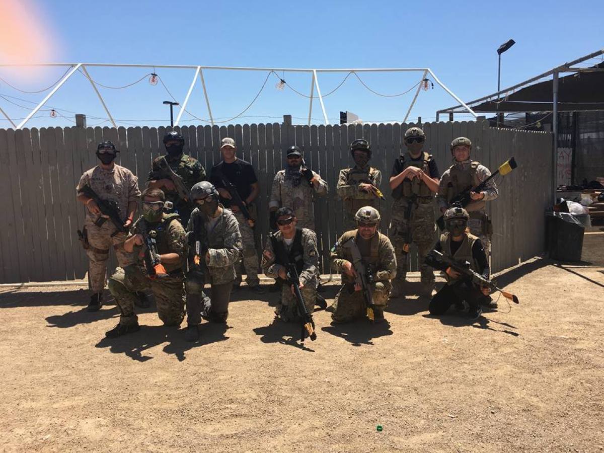 a group of people posing for the camera