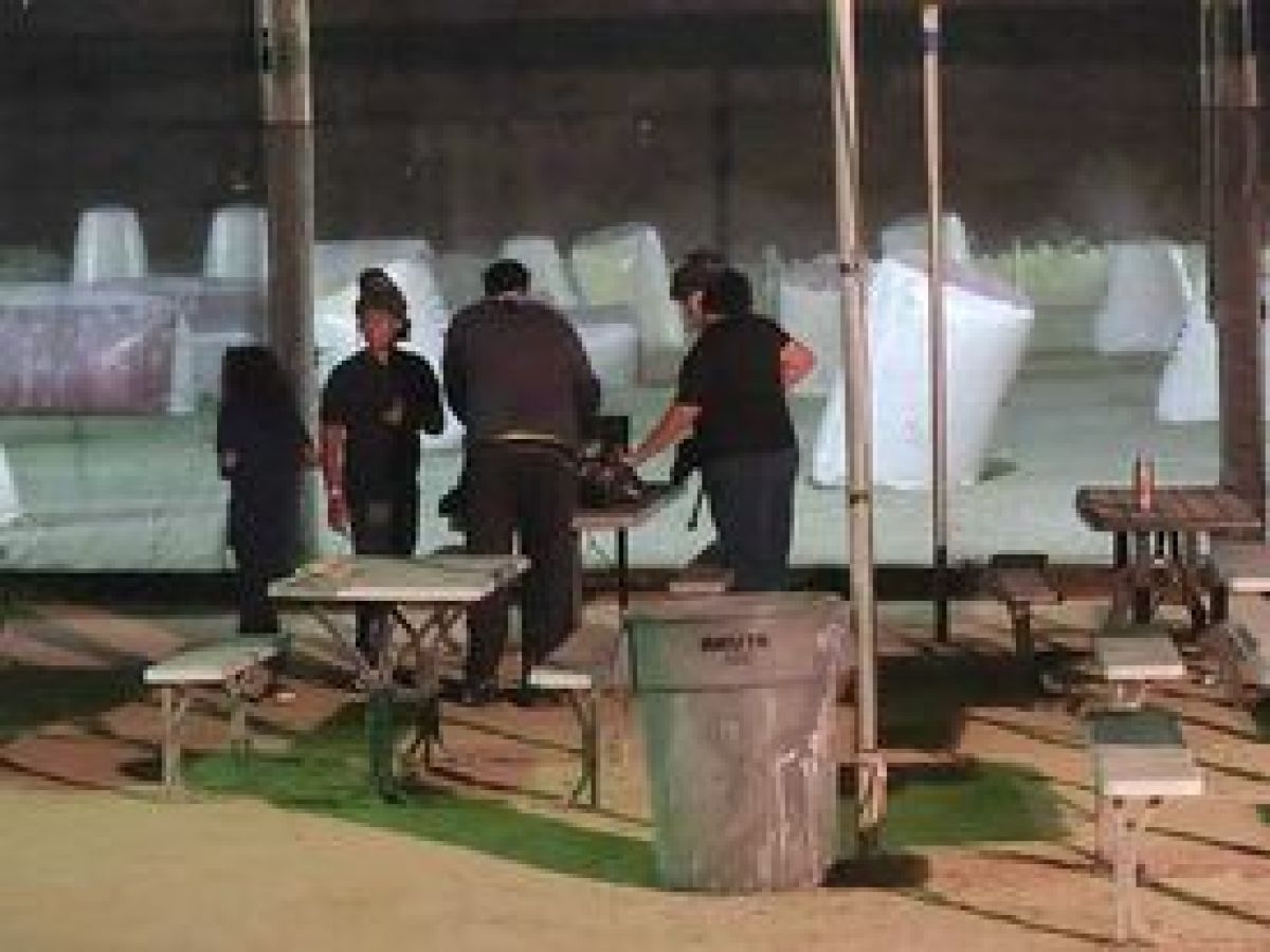 a group of people in a room