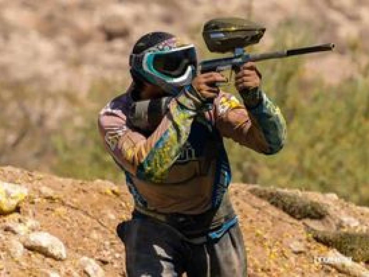 a man standing on a rock